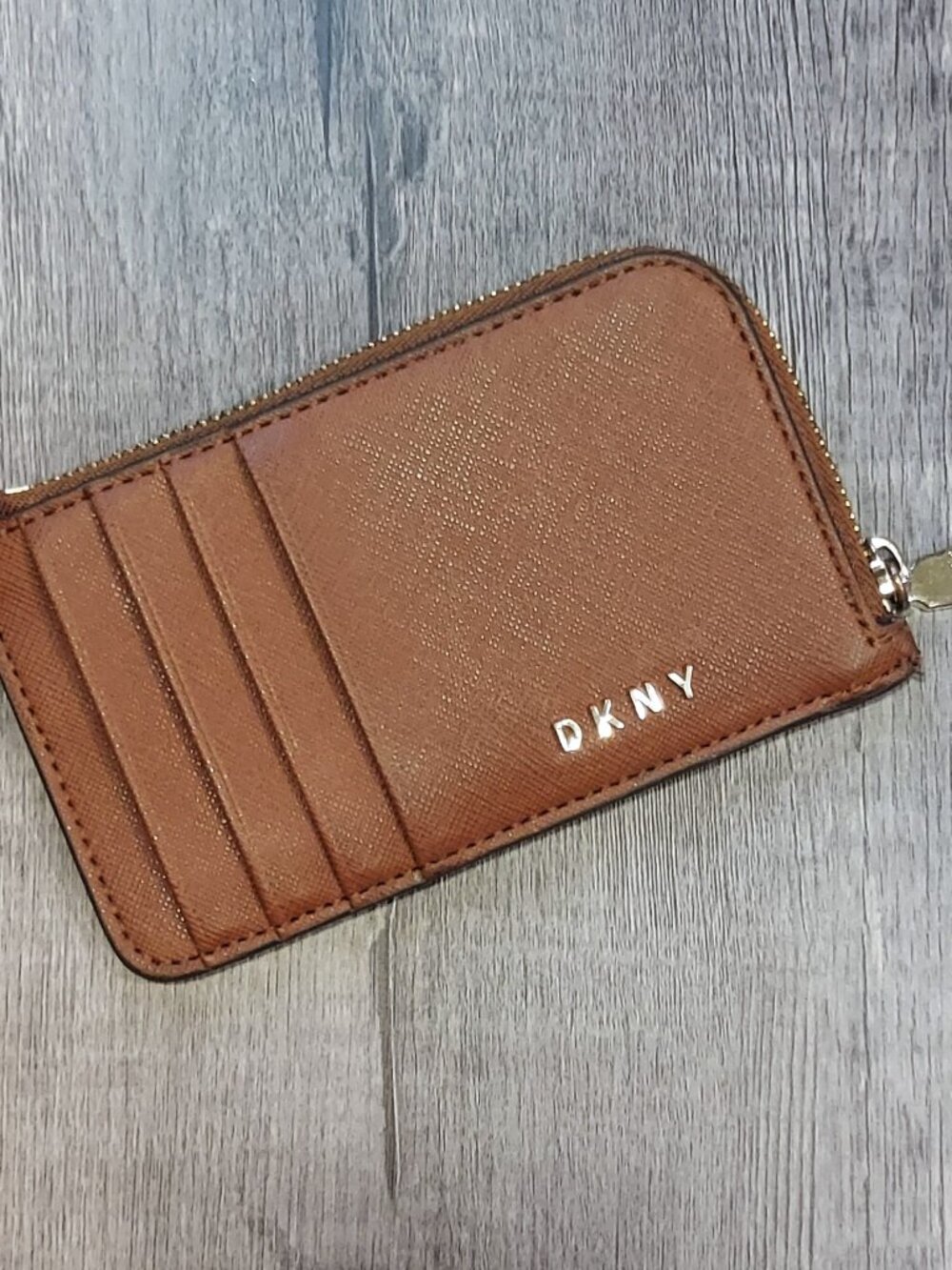 DKNY card wallet with zip coin pouch